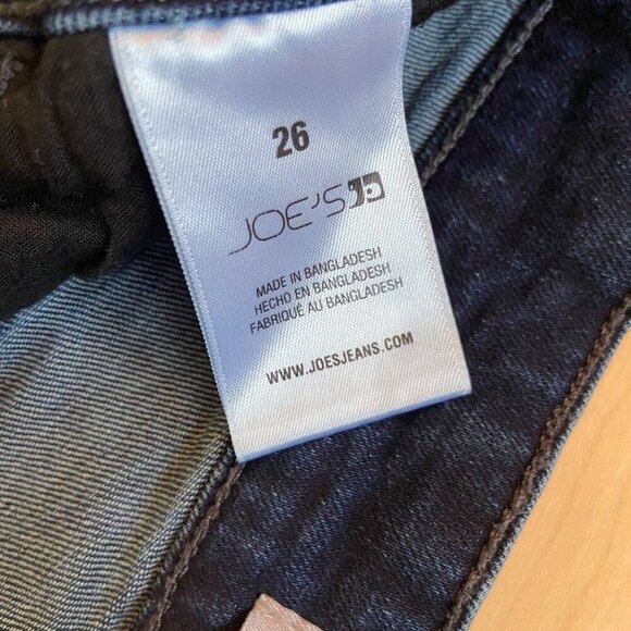 Joes Womens Flared Jeans high rise dark blue stretchy denim Size 26 - Picture 5 of 12